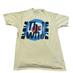 The Who Live Nation Merchandise 2010 Yearhour Limited Yellow T-Shirt Large